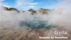  Presentation with zone - Slide deck having boardwalk-in-rotorua-thermal-zone background and a gray colored foreground