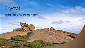  Presentation with natural - Beautiful slides featuring 1 million - boardwalk leading to the remarkable backdrop and a light blue colored foreground