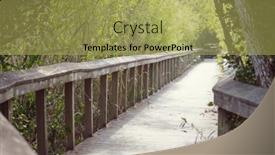  Presentation with swamp - Cool new theme with boardwalks-in-the-swamp backdrop and a yellow colored foreground