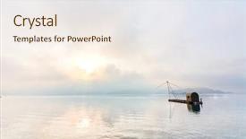  Presentation with sun and moon - Beautiful PPT layouts featuring christmas wreath with natural decorations hanging on a rustic wooden wall with copy space backdrop and a light gray colored foreground