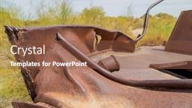  Presentation with central asia - Colorful slide deck enhanced with boat-detail-on-a-ship backdrop and a tawny brown colored foreground