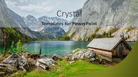  Presentation with lake dock - Amazing theme having boat dock hangar on obersee mountain lake in alps bavaria germany backdrop and a light blue colored foreground