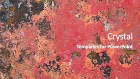  Presentation with faded - Colorful slide set enhanced with boat faded - grunge background in red backdrop and a coral colored foreground