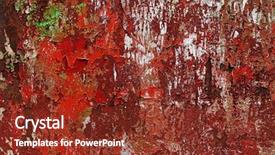  Presentation with faded - Slide set with boat faded - grunge background in red background and a  colored foreground