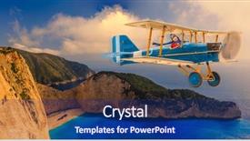  Presentation with save girl child - Cool new slide set with boat map - child girl pilot aviator backdrop and a ocean colored foreground