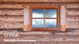  Presentation with winter in the swiss alps - Audience pleasing PPT theme consisting of boat map - snowy early winter landscape backdrop and a  colored foreground