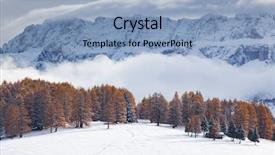  Presentation with winter - Presentation theme having boat map - snowy early winter landscape background and a  colored foreground