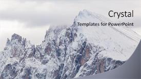  Presentation with italy map - Amazing slides having boat map - snowy early winter landscape backdrop and a light gray colored foreground