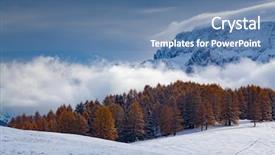  Presentation with winter in the swiss alps - Amazing slide deck having boat map - snowy early winter landscape backdrop and a teal colored foreground