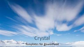  Presentation with north pole - Presentation having boat-on-the-fjords background and a light blue colored foreground