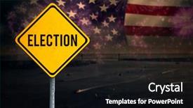  Presentation with election - Amazing slide set having boat patriot - election text against composite image backdrop and a wine colored foreground