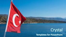  Presentation with turkish - Audience pleasing presentation design consisting of boat patriot - turkish flag from yacht turkey backdrop and a  colored foreground