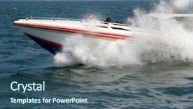  Presentation with draagon boat racing - Colorful presentation enhanced with closeup of a section of a mangrove swamp backdrop and a coral colored foreground