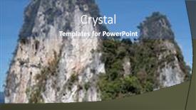  Presentation with golf trip - Slide deck having boat trip to khao sok national park thailand background and a teal colored foreground