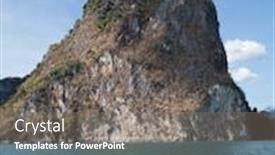  Presentation with korean trip - Amazing slide set having boat trip to khao sok national park thailand backdrop and a gray colored foreground