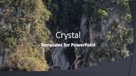  Presentation with golf trip - Slide set with boat trip to khao sok national park thailand background and a dark gray colored foreground