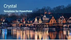  Presentation with philadelphia - PPT layouts having boathouse row in philadelphia background and a  colored foreground