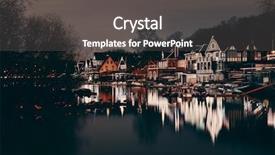 Presentation with philadelphia - Amazing theme having boathouse row in philadelphia as the famous historical landmark backdrop and a dark gray colored foreground