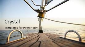  Presentation with boating - Presentation design featuring boating detail background and a lemonade colored foreground