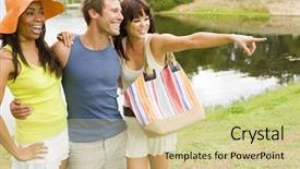  Presentation with stamp out domestic violence - Presentation theme featuring boating diversity - attractive friends hanging background and a soft green colored foreground