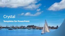  Presentation with boating - Presentation theme with boating diversity - cape cod provincetown beach massachusetts background and a teal colored foreground