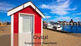  Presentation with cape cod - Audience pleasing presentation consisting of boating diversity - cape cod provincetown port backdrop and a coral colored foreground