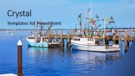  Presentation with cape cod - Colorful PPT theme enhanced with boating diversity - cape cod provincetown port backdrop and a light blue colored foreground