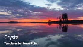  Presentation with boats - PPT layouts enhanced with boats-at-lake-strusta background and a ocean colored foreground