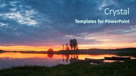  Presentation with boats - Slide deck enhanced with boats-at-lake-strusta background and a ocean colored foreground