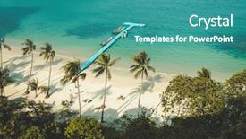  Presentation with sand ocean - Beautiful PPT layouts featuring boats mu ko ang thong backdrop and a teal colored foreground