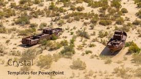  Presentation with central asia - Amazing presentation having boats-on-a-ship-graveyard backdrop and a coral colored foreground