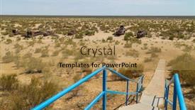  Presentation with central asia - Beautiful presentation theme featuring boats-on-a-ship-graveyard backdrop and a gold colored foreground