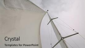  Presentation with sails sailing yacht catamaran sailing - Cool new presentation theme with boats sails - sailing boat sail and mast backdrop and a light gray colored foreground