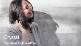  Presentation with maxi - Presentation having btob - plus size model with bob background and a gray colored foreground