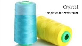  Presentation with thread - Slide set with conceptual image with green tree growing from book background and a gray colored foreground