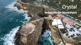  Presentation with hell - Cool new PPT layouts with boca do inferno portuguese backdrop and a dark gray colored foreground