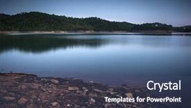  Presentation with beautiful mountains river lake sky nature - PPT theme with bode - beautiful and serene zezere river background and a  colored foreground