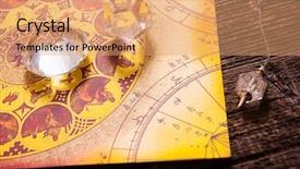  Presentation with astrology - Slides consisting of bode - foretelling the future through astrology background and a coral colored foreground