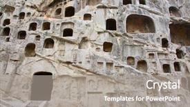  Presentation with buddha - Cool new slide deck with bodhisattvas carved in the monolith backdrop and a  colored foreground