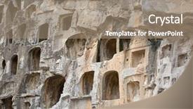  Presentation with clipart buddha - Audience pleasing PPT theme consisting of bodhisattvas carved in the monolith backdrop and a  colored foreground