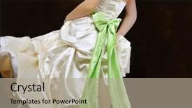  Presentation with movement - Beautiful presentation theme featuring bodice - beautiful ivory dress showing movement backdrop and a mint green colored foreground