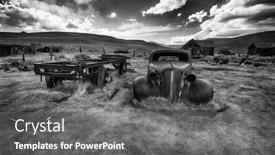  Presentation with nevada - PPT layouts featuring bodie-california-usa-may-5 background and a gray colored foreground