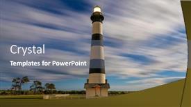  Presentation with north carolina - Presentation featuring bodie-island-light-station background and a gray colored foreground