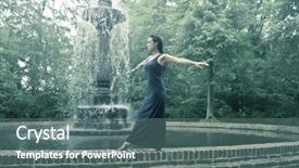  Presentation with beautiful floral border flower design - Beautiful slides featuring bodies equilibrium - beautiful woman walking backdrop and a  colored foreground