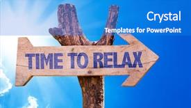  Presentation with equilibrium - Slides enhanced with bodies equilibrium - time to relax wooden sign background and a teal colored foreground