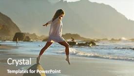  Presentation with relaxing - Theme having bodies equilibrium - young woman relaxing background and a gray colored foreground