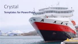  Presentation with europe - PPT theme with bodo-city-quayside-in-norway background and a sky blue colored foreground