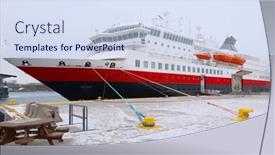  Presentation with europe - Theme featuring bodo-city-quayside-in-norway background and a sky blue colored foreground