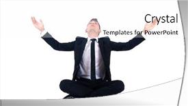  Presentation with charging gun man hands charging - Cool new theme with body believers - isolated business man hope backdrop and a white colored foreground