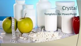  Presentation with body building - Slide deck enhanced with body building - supplements background and a cool aqua colored foreground